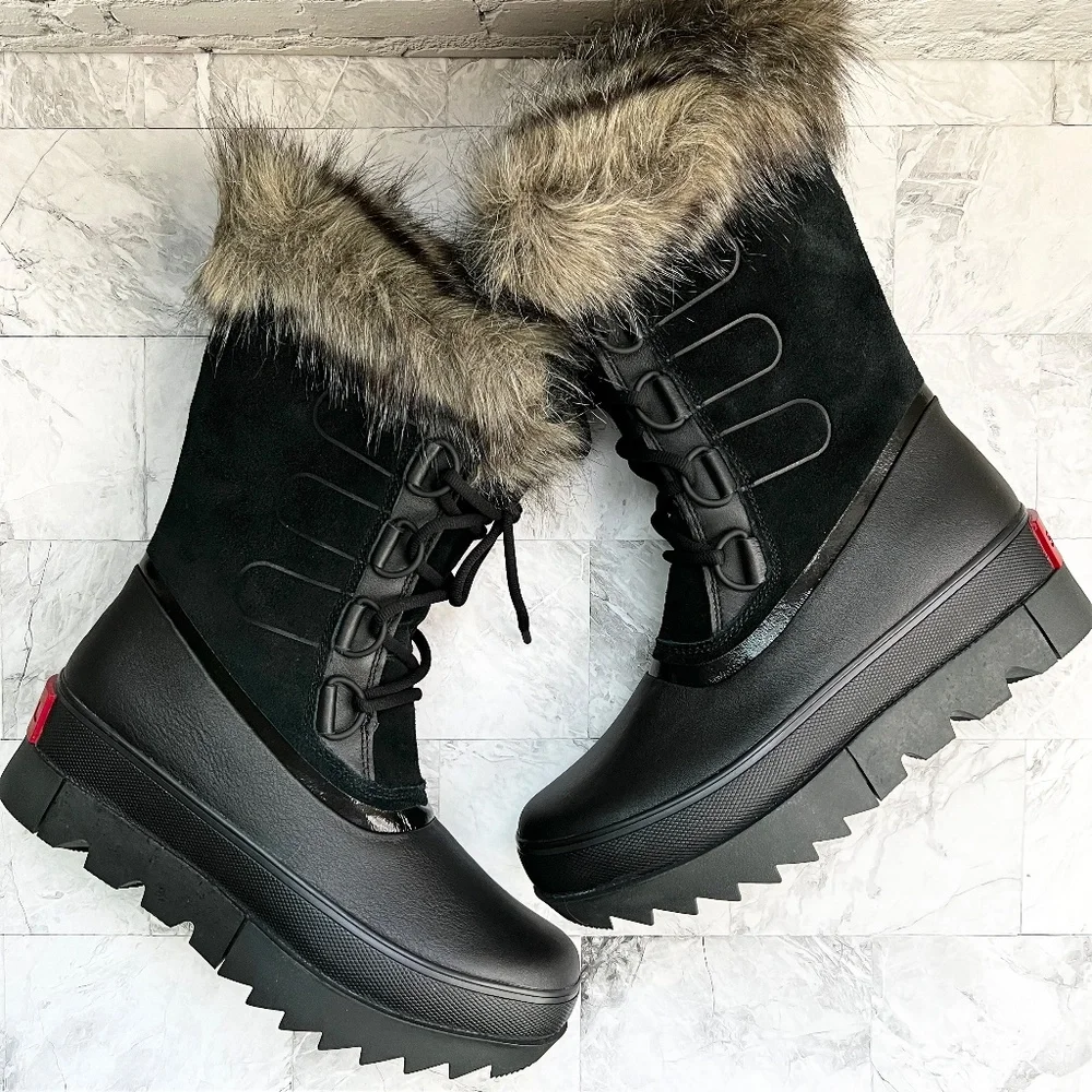 NEW SOREL Joan of Arctic Next Faux Fur Waterproof Snow Boots